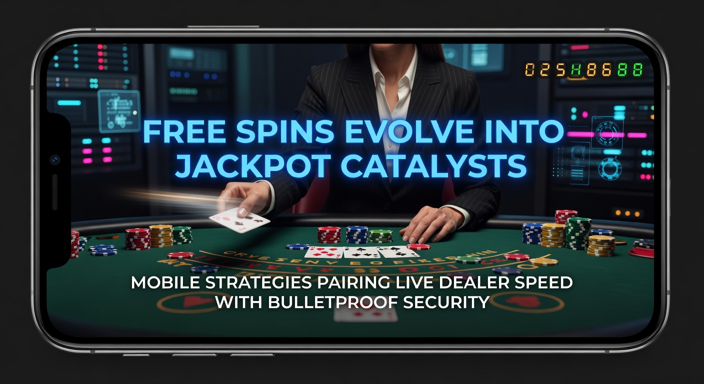 Live-Dealer am Blackjack-Tisch mit mobilen Free-Spins-Pop-ups und sicheren Zahlungssymbolen, Jackpot-Leiste im Aufstieg